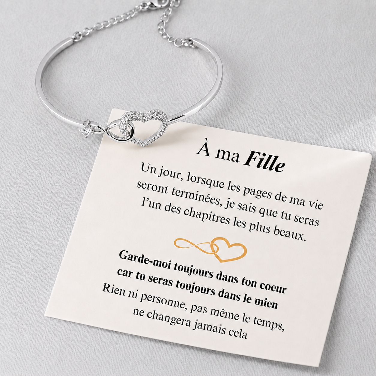 BRACELET "JE SERAI TOUJOURS LÀ POUR TOI" - MÈRE FILLE