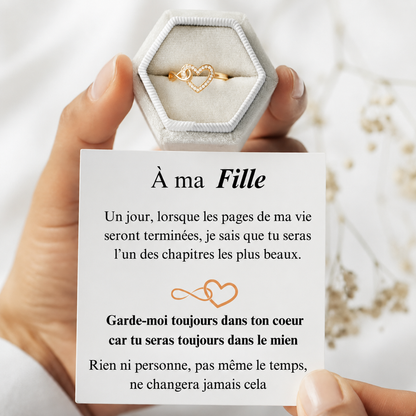 BAGUE AJUSTABLE "À MA FILLE"